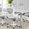 A58569ba19267479d8c5af9533ff9fdbcr.webp Mesh Ergonomic Office Computer Desk Chair Flip-up Arms Adjustable Headrests Comfortable Lumbar Support