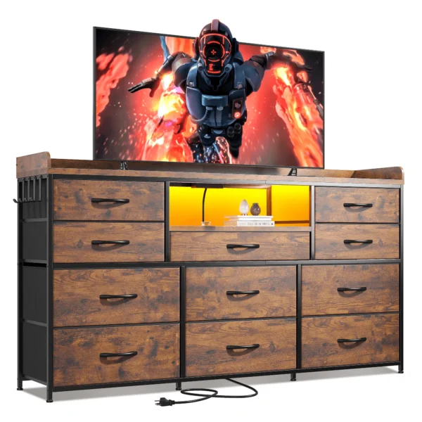 S01e121df757944499c1210bd4c1a0928E.webp EnHomee 60" TV Stand with 11 Drawers – LED Lighting