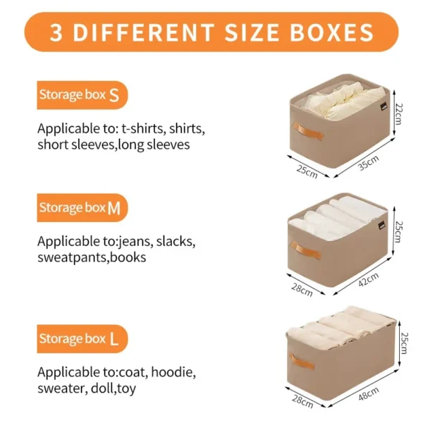S0458e73b923b45b785a4ad5b1ee7bd10H.webp Thicken Clothes Organizer Pants Sweater Storage Cabinets Drawers Organizer Jeans Storage Box Wardrobe Clothes Storage Organizers