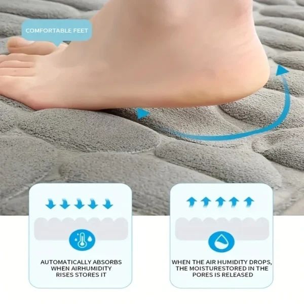 Washroom toilet foot mat U-shaped floor mat, waterproof pad Bathroom bathroom, water absorption