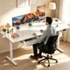 Electric Standing Desk Height Adjustable Gaming Computer Workstation with Memory 176lbs