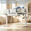 Electric Standing Desk Height Adjustable Gaming Computer Workstation with Memory 176lbs