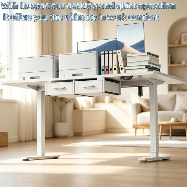 Electric Standing Desk Height Adjustable Gaming Computer Workstation with Memory 176lbs