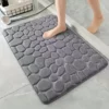 S1027660567ca4336a6f375ee898cdc92I.webp 3D Non Slip Bathroom Mat Cobblestone Embossed Bath Mats, Absorbent Doormat Carpet