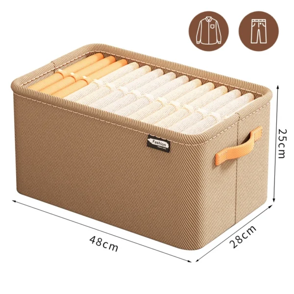 S1247558bed394808b558719ded5f0d88x.webp Thicken Clothes Organizer Pants Sweater Storage Cabinets Drawers Organizer Jeans Storage Box Wardrobe Clothes Storage Organizers