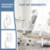 S1a1501d3d52a4ad4a20d0917a9ebb07cn.webp Mesh Ergonomic Office Computer Desk Chair Flip-up Arms Adjustable Headrests Comfortable Lumbar Support