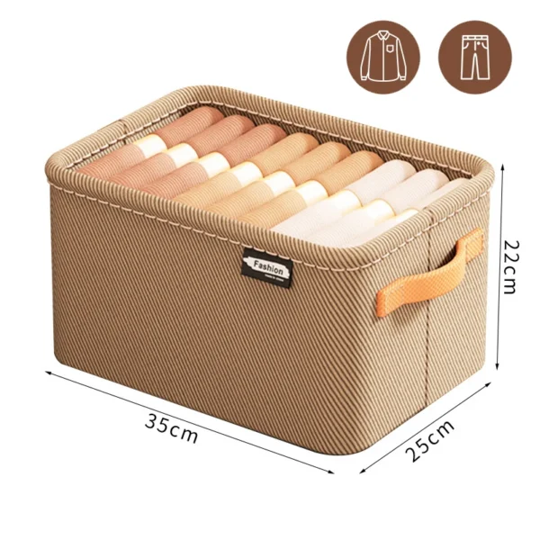 S1e71680d309541199d52ce21dc54ed374.webp Thicken Clothes Organizer Pants Sweater Storage Cabinets Drawers Organizer Jeans Storage Box Wardrobe Clothes Storage Organizers