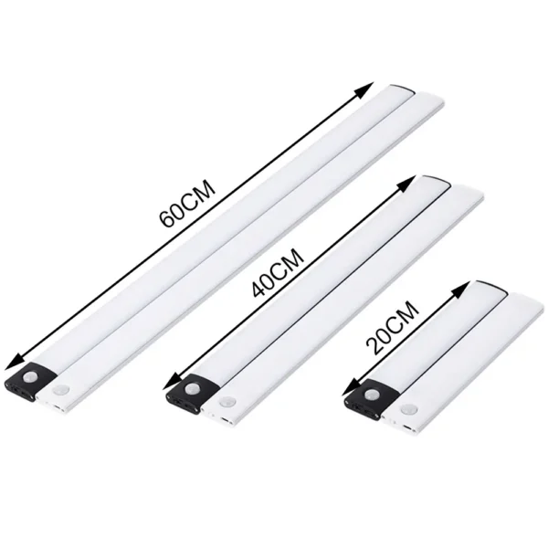 S2ad47c216a514057be439679f3d4a7c0L.webp LED Cabinet Light USB Type-C Rechargeable Motion Sensor Led Lamp for Kitchen Wardrobe Cabinet Lighting 20cm/30cm/40cm/50cm/60cm