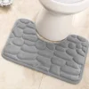 Washroom toilet foot mat U-shaped floor mat, waterproof pad Bathroom bathroom, water absorption