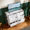 S3cc777855aa243ccb1cc43e0c94c4538J.webp 6 Fabric Drawers Nightstand For Bedroom Bedside Sofa Table With Storage