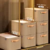 S3f5d5037abd24288a1e26d77fb3b61009.webp Thicken Clothes Organizer Pants Sweater Storage Cabinets Drawers Organizer Jeans Storage Box Wardrobe Clothes Storage Organizers