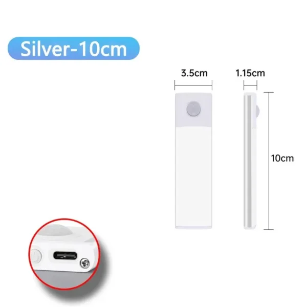 S3f8e955c216341029e967f12168602245.webp LED Cabinet Light USB Type-C Rechargeable Motion Sensor Led Lamp for Kitchen Wardrobe Cabinet Lighting 20cm/30cm/40cm/50cm/60cm