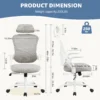 S46f7588b14d04580835ff4cc4dbb4aedk.webp Mesh Ergonomic Office Computer Desk Chair Flip-up Arms Adjustable Headrests Comfortable Lumbar Support