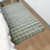 Rabbit fur rug is soft, thick, non-slip, waterproof, machine washable, perfect for living room and bedroom.