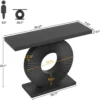 S52453a6a82d5432791b72f79ef581f5dJ.webp Modern Console Table with Geometric Base, 40 inch Wood Entryway Table