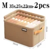 S611a2dfbb1264ba5a094fc1012fe975bM.webp Thicken Clothes Organizer Pants Sweater Storage Cabinets Drawers Organizer Jeans Storage Box Wardrobe Clothes Storage Organizers