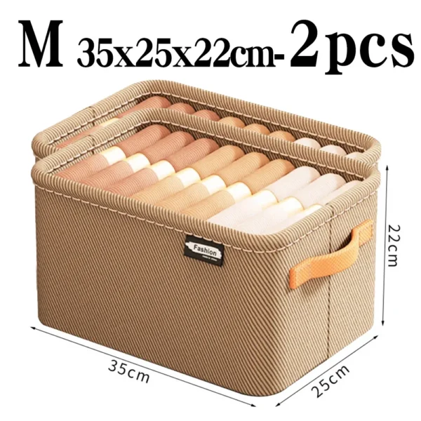S611a2dfbb1264ba5a094fc1012fe975bM.webp Thicken Clothes Organizer Pants Sweater Storage Cabinets Drawers Organizer Jeans Storage Box Wardrobe Clothes Storage Organizers
