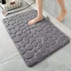S61b30135a88b4954a33372add65c2ba0y.webp 3D Non Slip Bathroom Mat Cobblestone Embossed Bath Mats, Absorbent Doormat Carpet