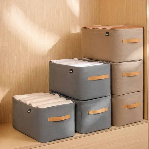 S656a38128a7c4799a5f7becea85674ecK.webp Thicken Clothes Organizer Pants Sweater Storage Cabinets Drawers Organizer Jeans Storage Box Wardrobe Clothes Storage Organizers
