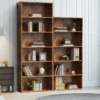6 Tier Wooden Shelf Bookcase 63 Inch Tall Floor Standing Open Bookshelf