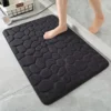 S756f4c6d1305481db5c51bca372f5d63A.webp 3D Non Slip Bathroom Mat Cobblestone Embossed Bath Mats, Absorbent Doormat Carpet
