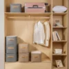 S7cf0de274fc64d16b678aee730d6b44e3.webp Thicken Clothes Organizer Pants Sweater Storage Cabinets Drawers Organizer Jeans Storage Box Wardrobe Clothes Storage Organizers