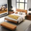 S81035b09a2d949ae8fcd18cda3eb0b972.webp Queen Size Metal Platform Bed Frame with Headboard and Footboard with 800LBS