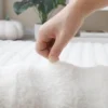 Rabbit fur rug is soft, thick, non-slip, waterproof, machine washable, perfect for living room and bedroom.