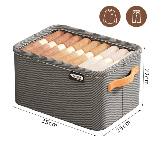 S8a805414fb2042299347c6df927e0b23I.webp Thicken Clothes Organizer Pants Sweater Storage Cabinets Drawers Organizer Jeans Storage Box Wardrobe Clothes Storage Organizers