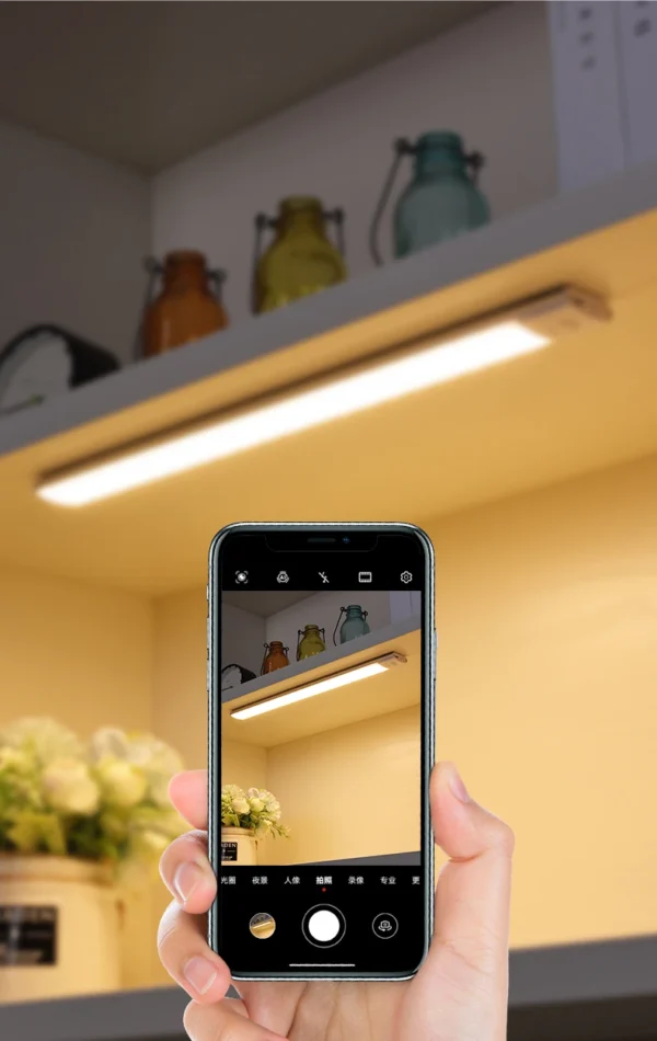 S8f17c9a7a12a497bb3489b5440a898ce7.webp LED Cabinet Light USB Type-C Rechargeable Motion Sensor Led Lamp for Kitchen Wardrobe Cabinet Lighting 20cm/30cm/40cm/50cm/60cm