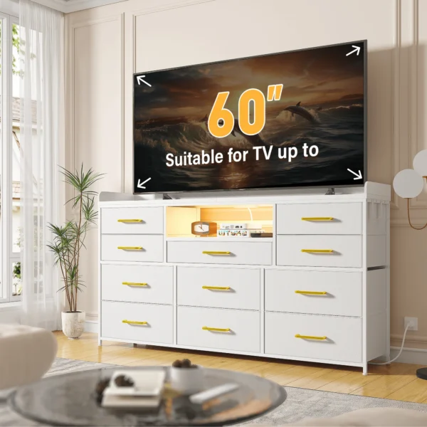 S8feafefe7539417d8eeb06d811bdc8abv.webp EnHomee 60" TV Stand with 11 Drawers – LED Lighting