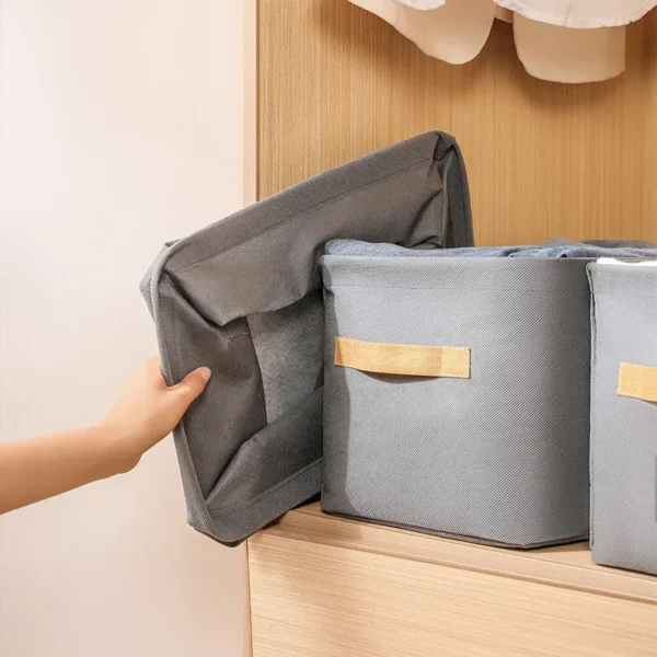 S908bd446125b4a96b36421019cf64fc63.webp Thicken Clothes Organizer Pants Sweater Storage Cabinets Drawers Organizer Jeans Storage Box Wardrobe Clothes Storage Organizers