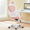 S91af1367eeee4b65aeb12b0bec483174M.webp Mesh Ergonomic Office Computer Desk Chair Flip-up Arms Adjustable Headrests Comfortable Lumbar Support