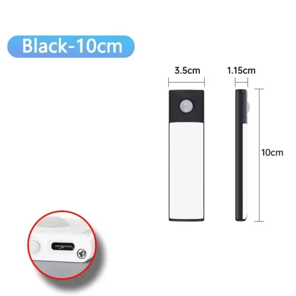 S9238d027ab9a4631984c1b896701a869t.webp LED Cabinet Light USB Type-C Rechargeable Motion Sensor Led Lamp for Kitchen Wardrobe Cabinet Lighting 20cm/30cm/40cm/50cm/60cm
