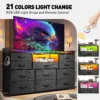 S957873dd6f7f4d17b2746e92570cabd5Q.webp EnHomee 60" TV Stand with 11 Drawers – LED Lighting