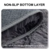 Ultra-Soft Puffy Rug, Bedroom & Living Room Indoor Floor Mat