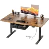 Electric Standing Desk Height Adjustable Gaming Computer Workstation with Memory 176lbs