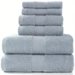 Bath Towel Washcloth Cotton Towel Solid Color Soft Absorbent Towels Multipurpose Use For Hotel Bathroom