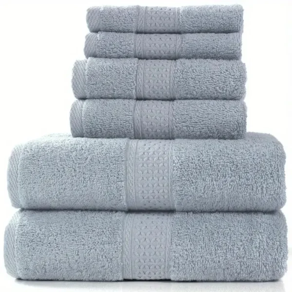 S9e018d4fbd804e2784f8b12684d65163H.webp Bath Towel Washcloth Cotton Towel Solid Color Soft Absorbent Towels Multipurpose Use For Hotel Bathroom