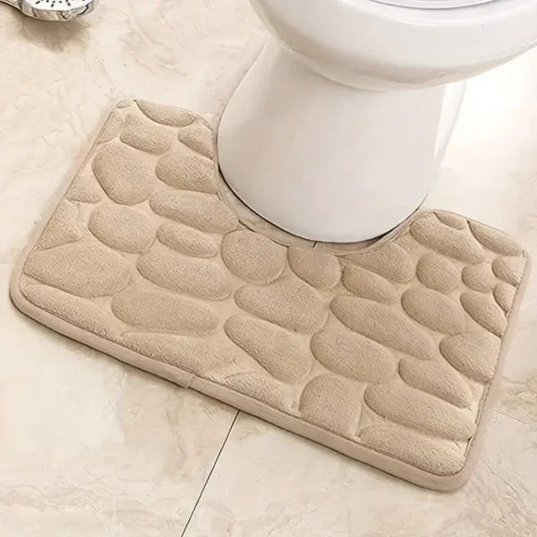 Washroom toilet foot mat U-shaped floor mat, waterproof pad Bathroom bathroom, water absorption