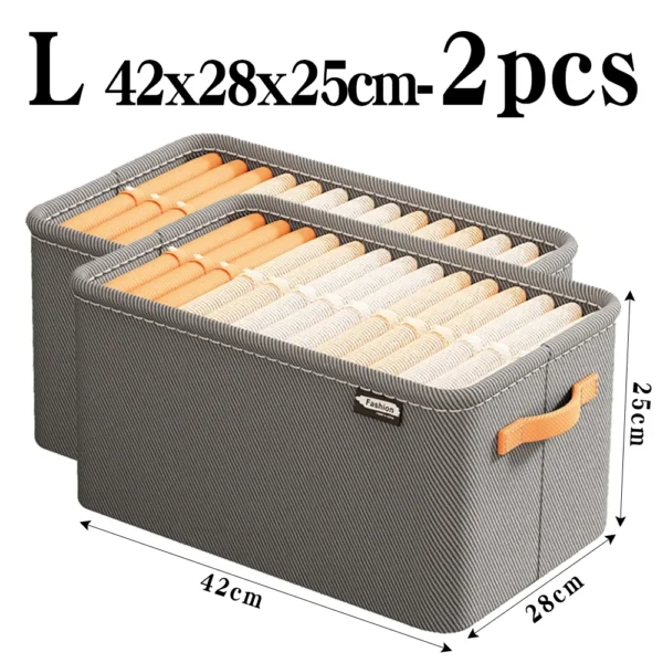 Sa5c5135566e74abfbe09be83c969d819B.webp Thicken Clothes Organizer Pants Sweater Storage Cabinets Drawers Organizer Jeans Storage Box Wardrobe Clothes Storage Organizers