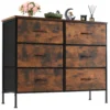 Sa7919f63988b4701a6b2d9f334091052r.webp 6 Fabric Drawers Nightstand For Bedroom Bedside Sofa Table With Storage