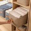 Sab88ab864957496f8808b79d7ad83be3f.webp Thicken Clothes Organizer Pants Sweater Storage Cabinets Drawers Organizer Jeans Storage Box Wardrobe Clothes Storage Organizers
