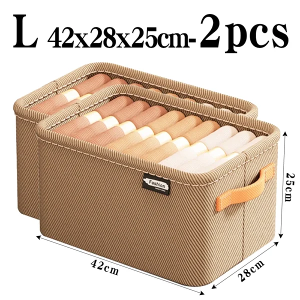 Sac1d1429ee964dac8a610746153b344ex.webp Thicken Clothes Organizer Pants Sweater Storage Cabinets Drawers Organizer Jeans Storage Box Wardrobe Clothes Storage Organizers