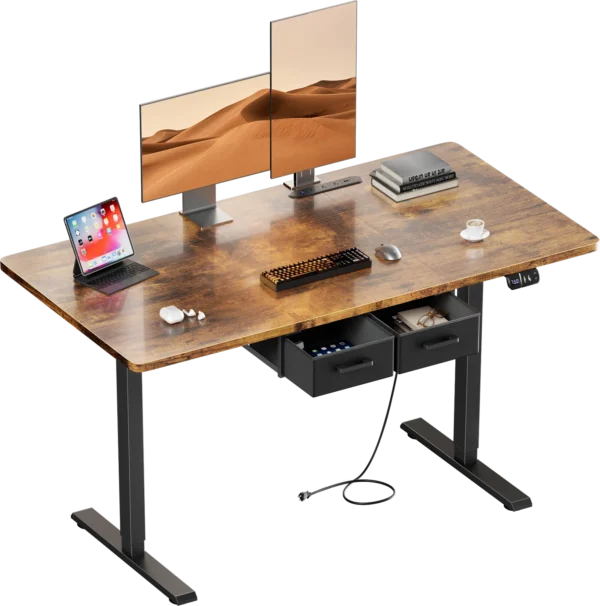 Electric Standing Desk Height Adjustable Gaming Computer Workstation with Memory 176lbs