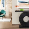 Sc32fe4207e274efbba5ba900e5840d02Y.webp Modern Console Table with Geometric Base, 40 inch Wood Entryway Table
