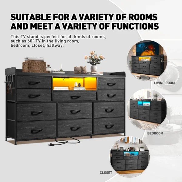 Sc68ce05c2fe24bfe9bd83ecf57776121E.webp EnHomee 60" TV Stand with 11 Drawers – LED Lighting