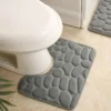 Washroom toilet foot mat U-shaped floor mat, waterproof pad Bathroom bathroom, water absorption