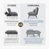Scb38ae70cfe143a39caeceaa84495aa23.webp Soa Bed, 72″ Convertible Sleeper Soa, Upholstered Loveseat, multi-angle reclining loveseat