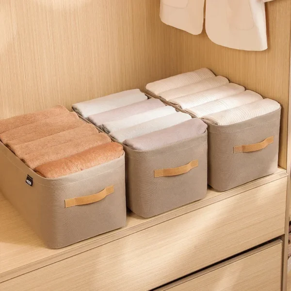 Sd3391884f76646599f613686b1c3188eJ.webp Thicken Clothes Organizer Pants Sweater Storage Cabinets Drawers Organizer Jeans Storage Box Wardrobe Clothes Storage Organizers